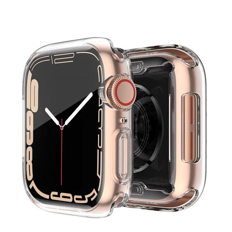 Screen Protector For Apple Watch - Full TPU Bumper Cover, Compatible with iWatch Series 7 SE 6 5 4 3, 45mm 41mm 44mm 40mm Case, Accessories